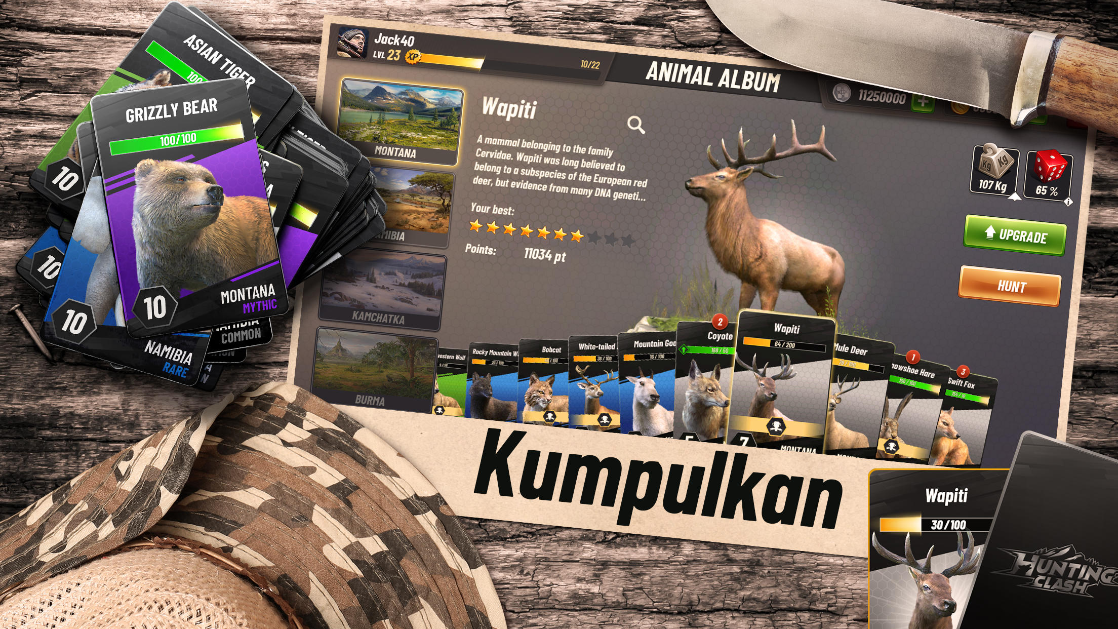 Cuplikan Layar Game Hunting Clash: Permainan Berburu Hewan 3D
