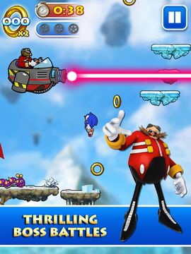Sonic Jump Pro Game Screenshot