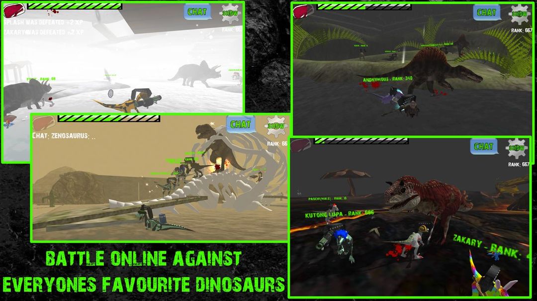 Raptors Online - Gun Dinosaurs ภาพหน้าจอเกม