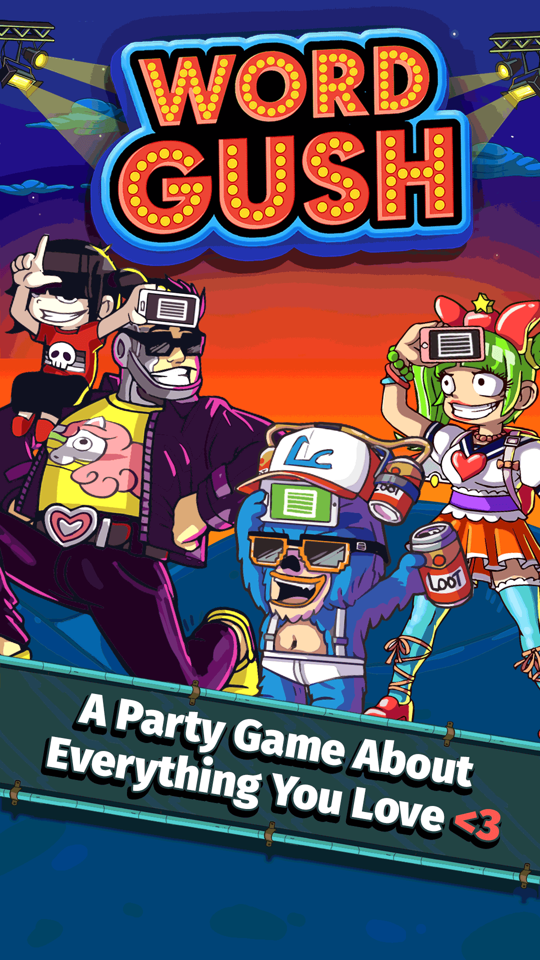 Word Gush: Loot Charades! Game Screenshot