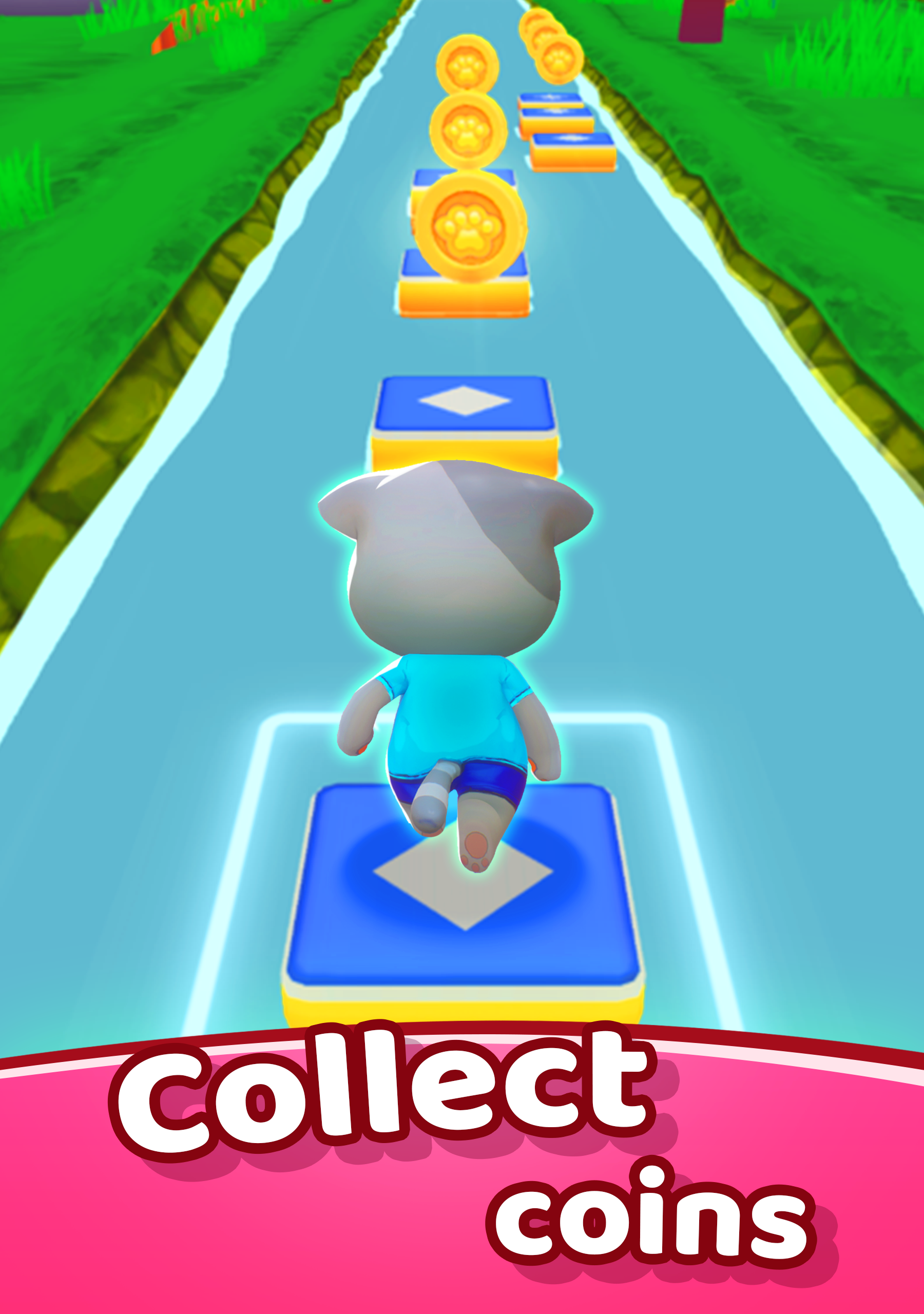 Cat Way Home: Run & Collect screenshot game