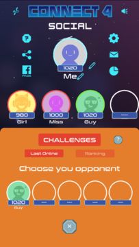 Connect 4 Social Game Screenshot