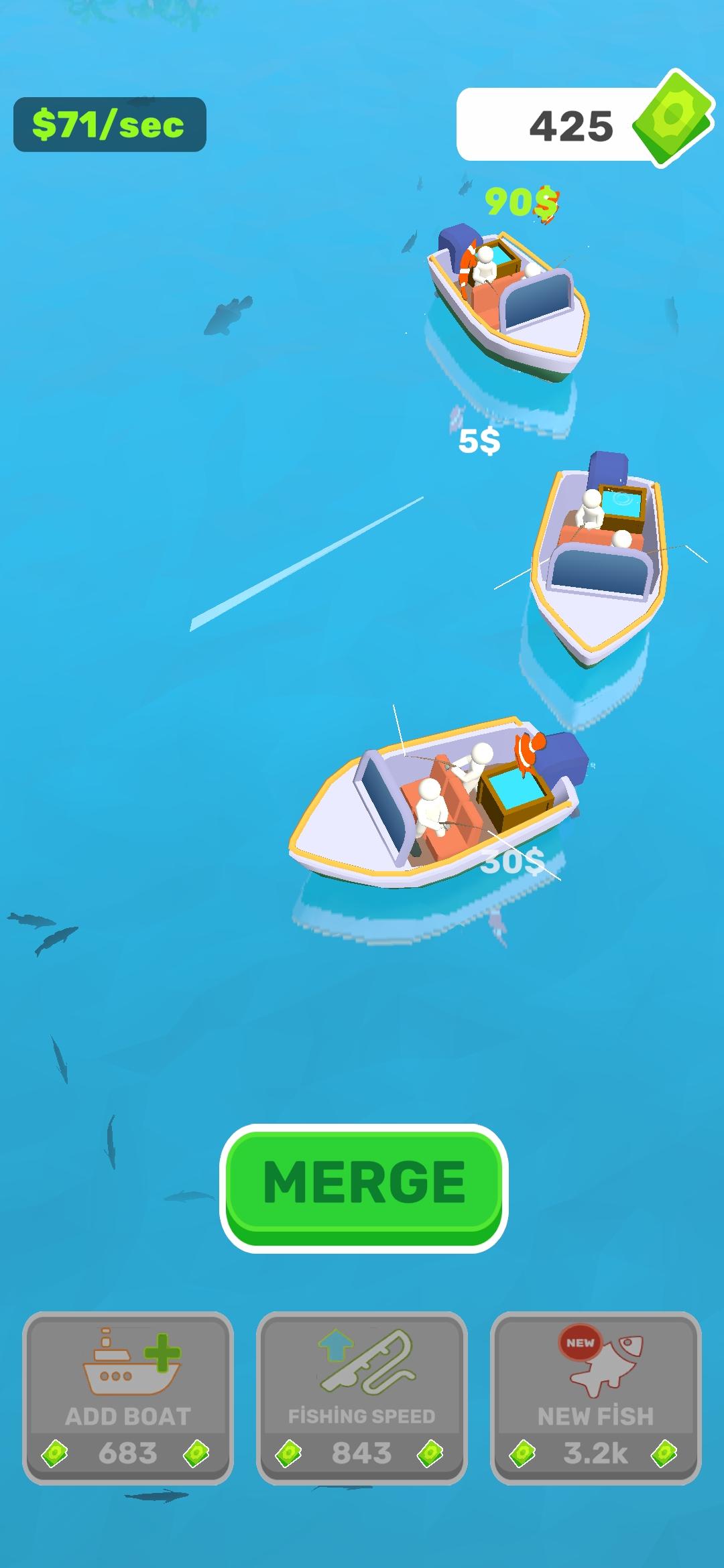 Fish Tycoon: Ocean Empire idle Game Screenshot