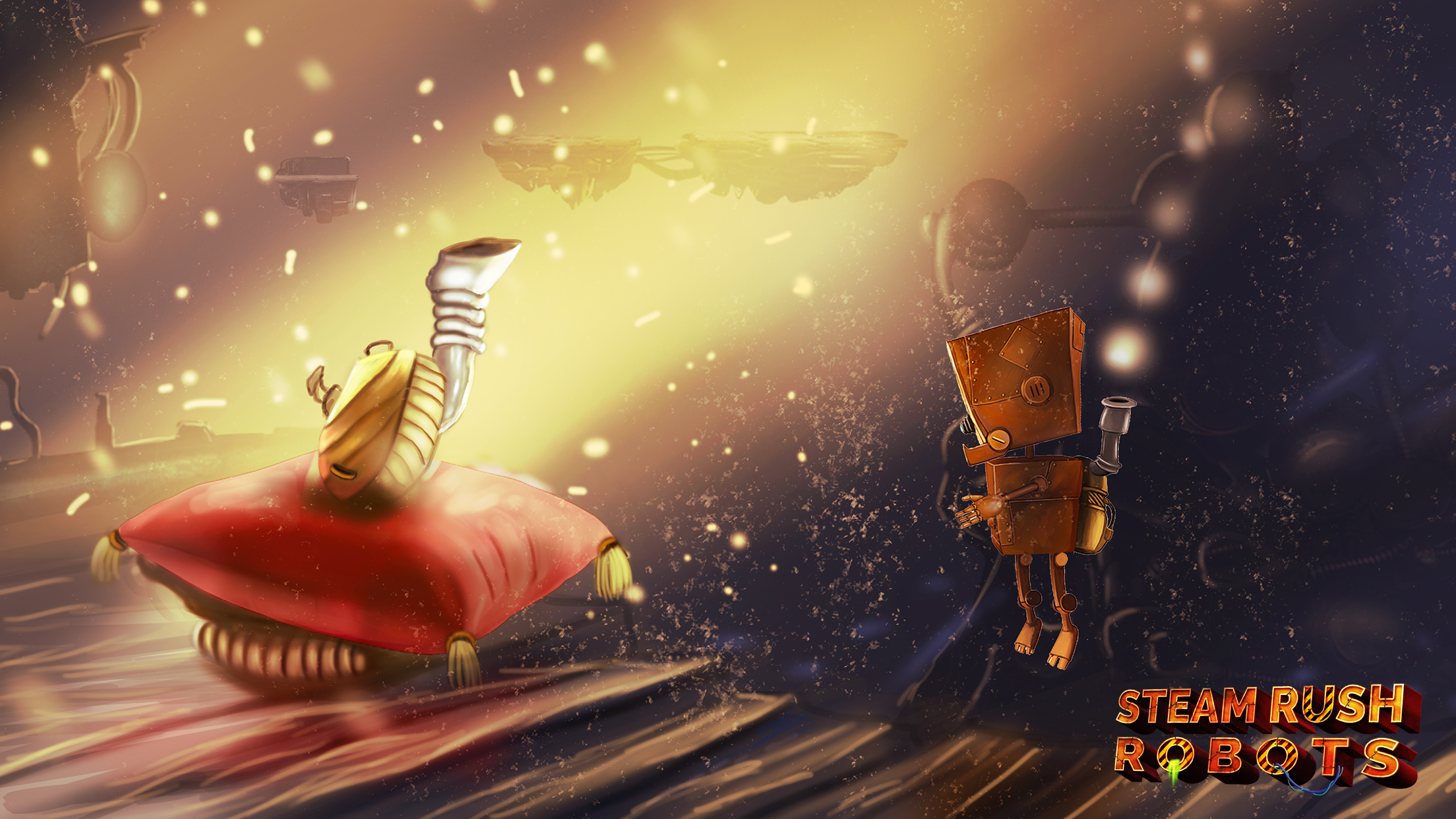 Steam Rush: Robots Game Screenshot