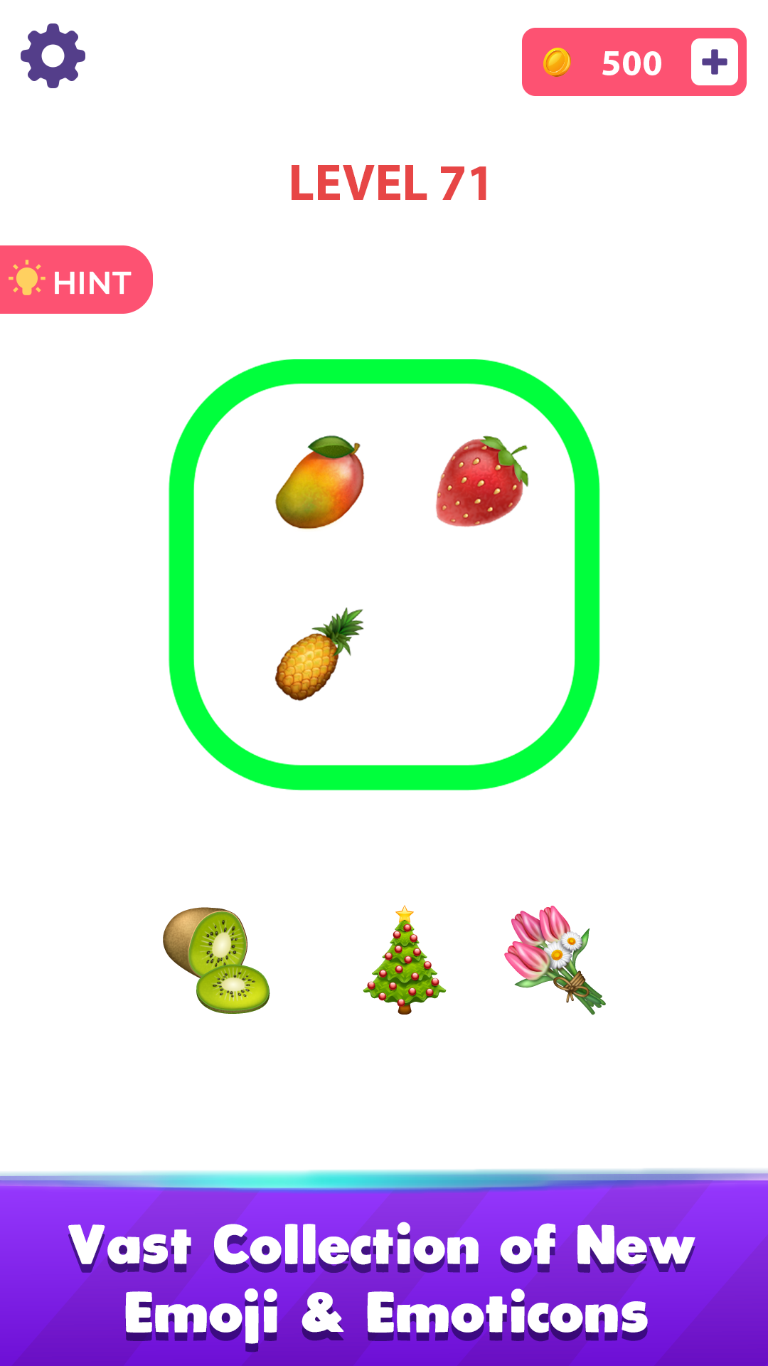 Emoji Challenge Match Puzzle Game Screenshot