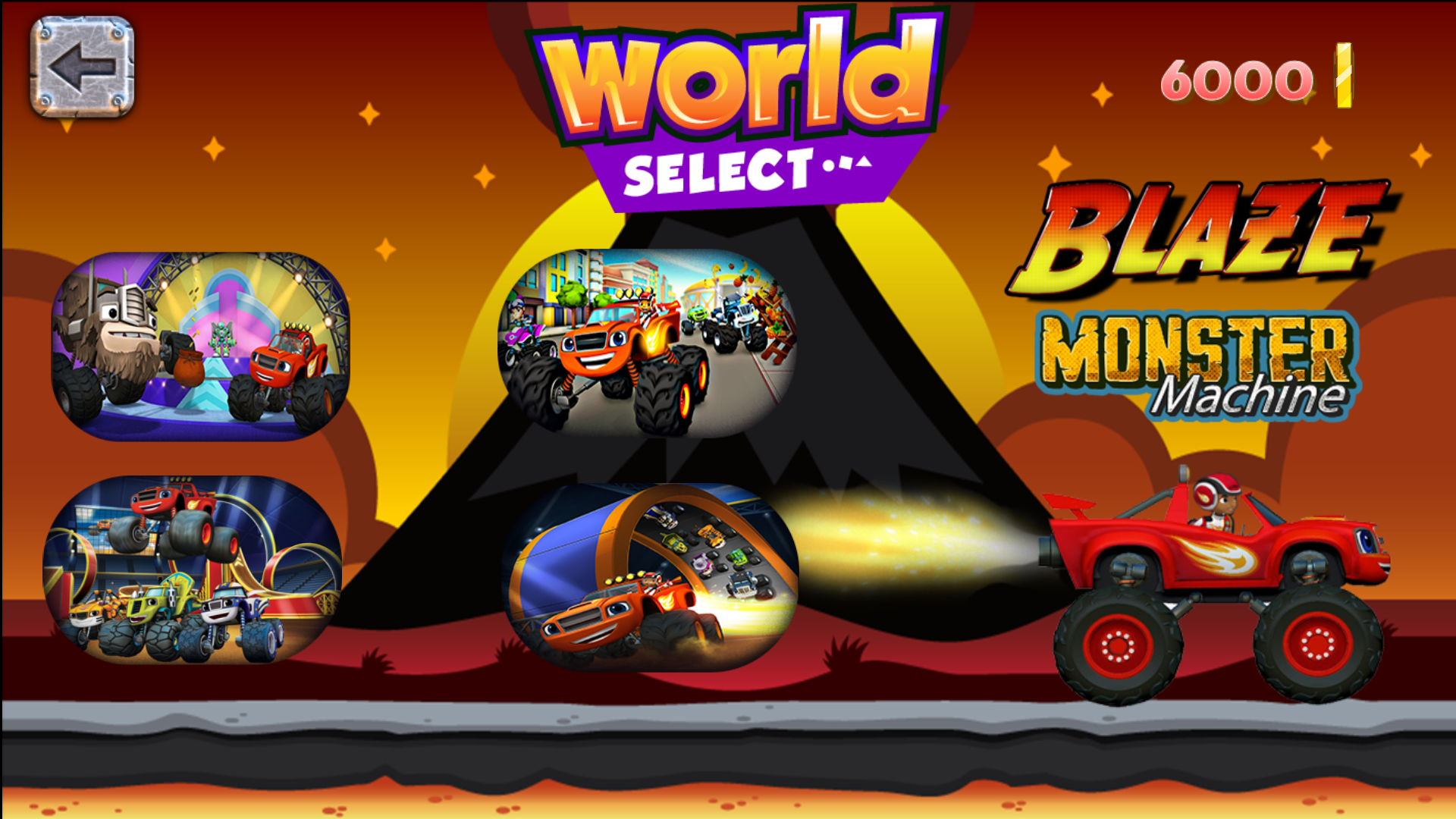 Blaze Aj and monster machines racing challenge 2 ภาพหน้าจอเกม