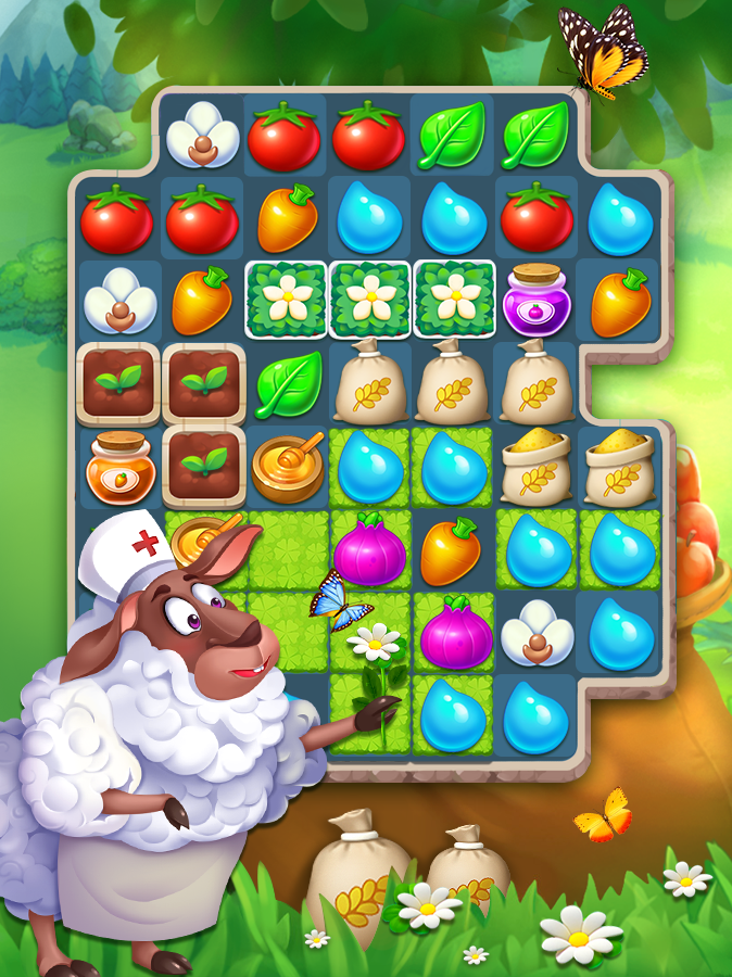 Sweet Fruit Match 3 Game Screenshot