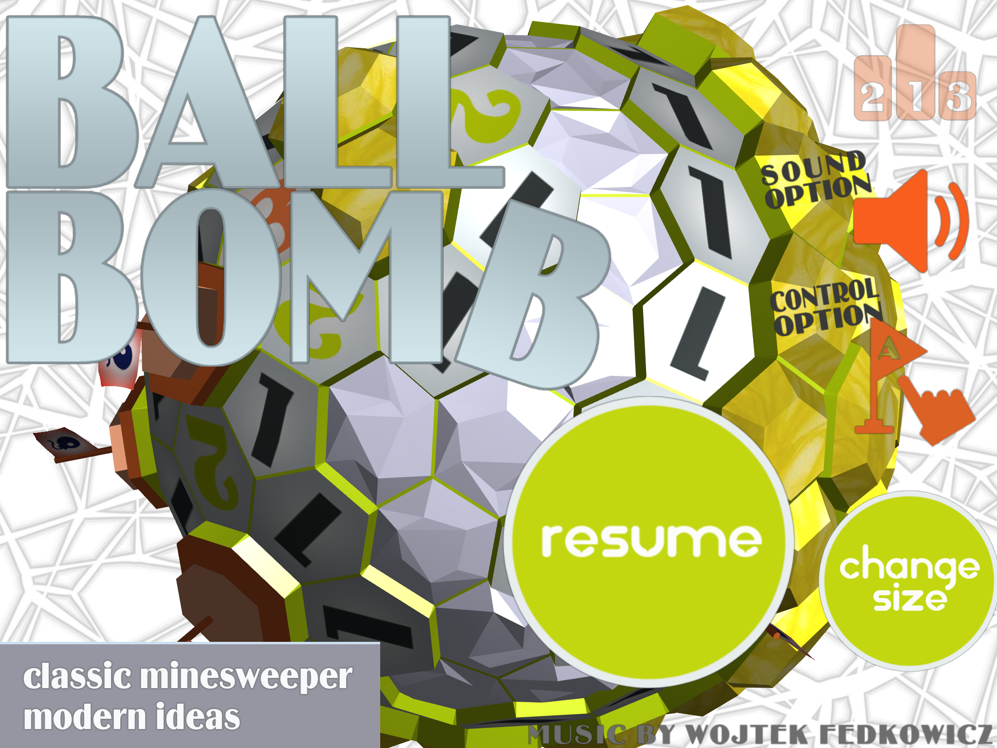 Ball Bomb Minesweeper 3D Game Screenshot