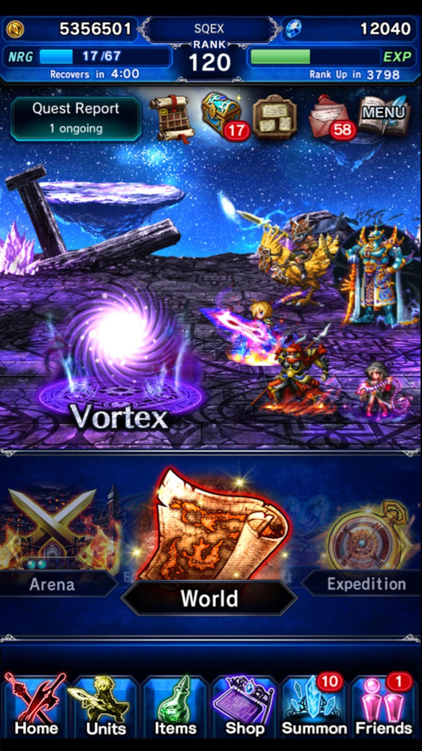 FINAL FANTASY  BRAVE EXVIUS ゲームのスクリーンショット