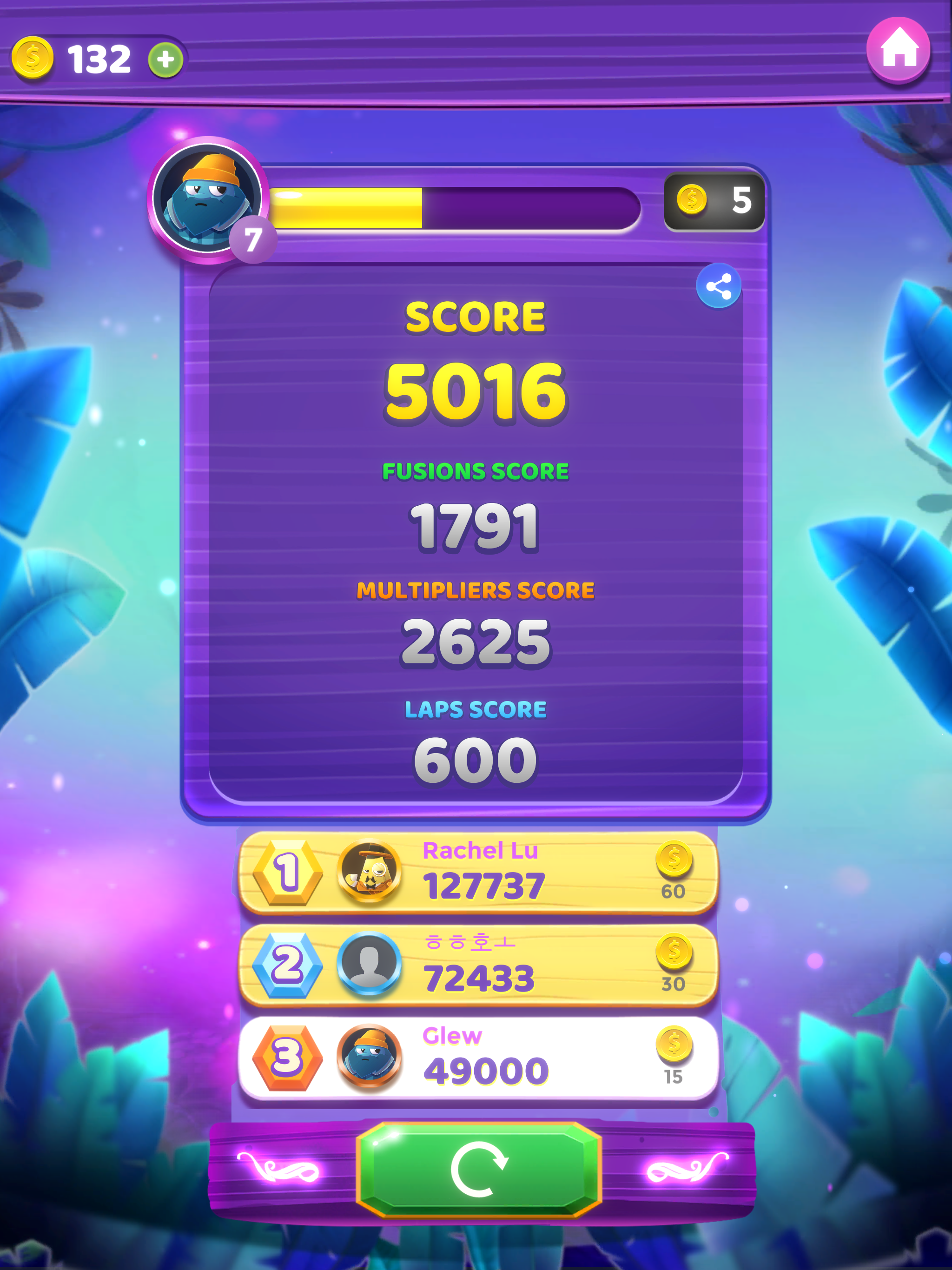 Скриншот игры Laps Fuse: Puzzle with Numbers