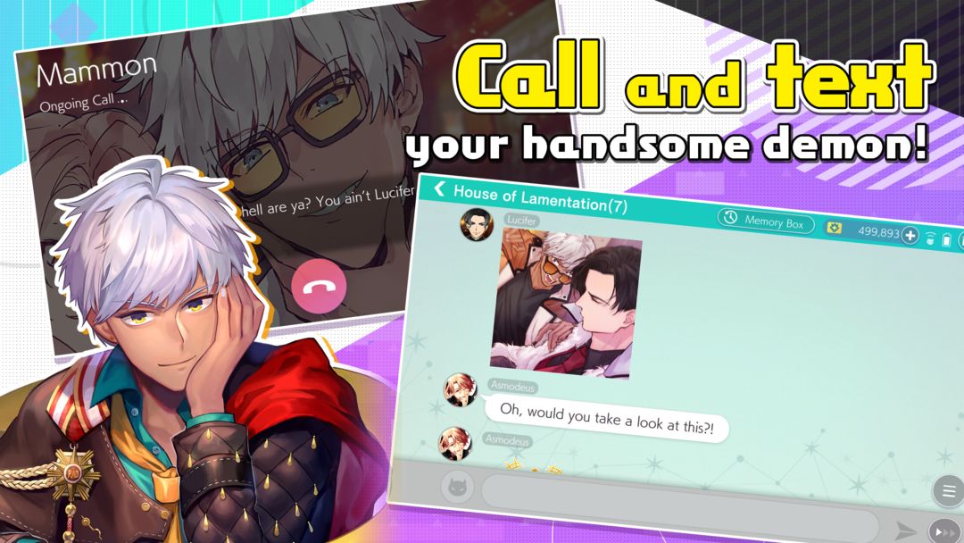 Screenshot of Obey Me! Anime Otome Sim Game