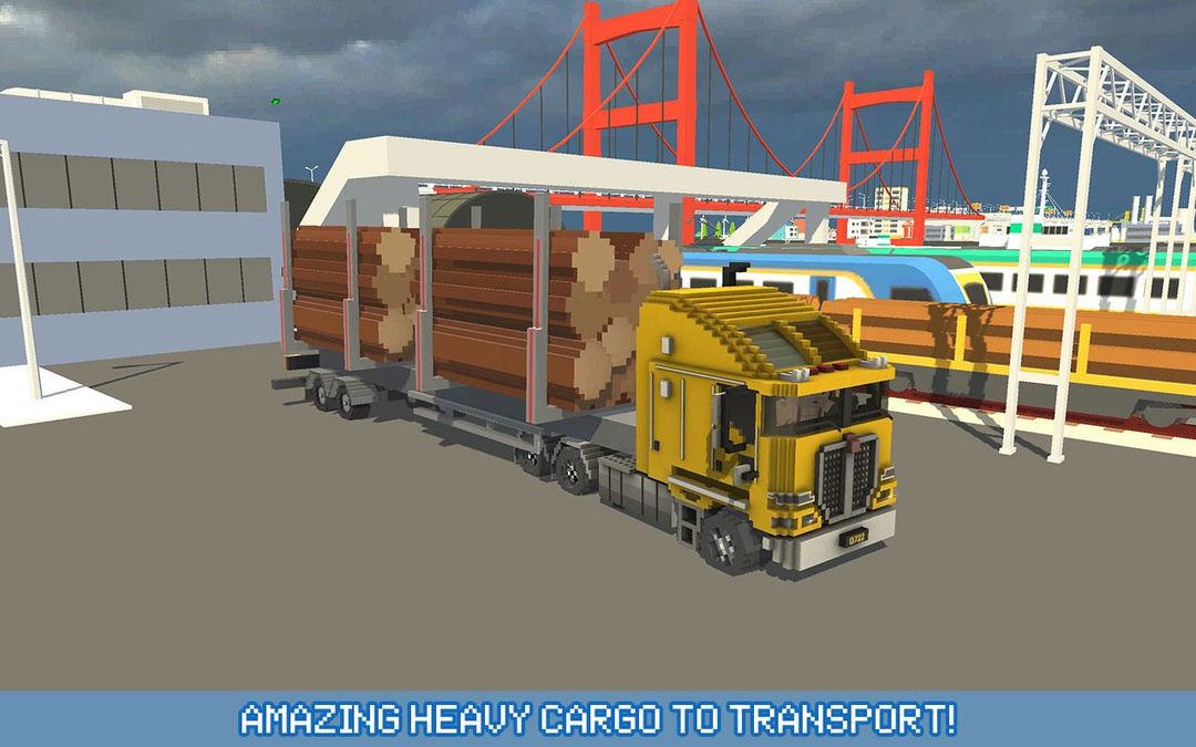 像素卡車城市运输遊戲截圖