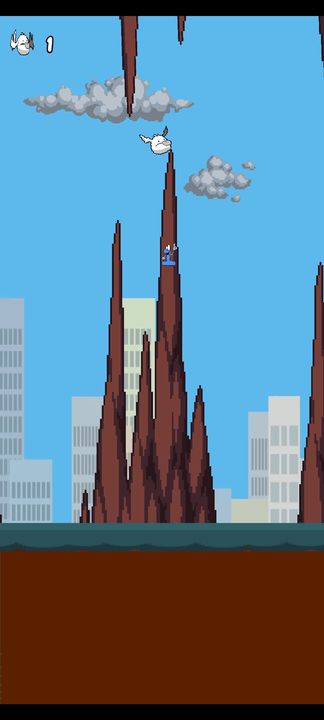 White Flappy Game Screenshot