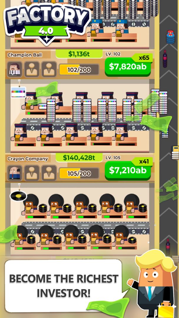 Screenshot of Factory 4.0 - Idle Tycoon Game