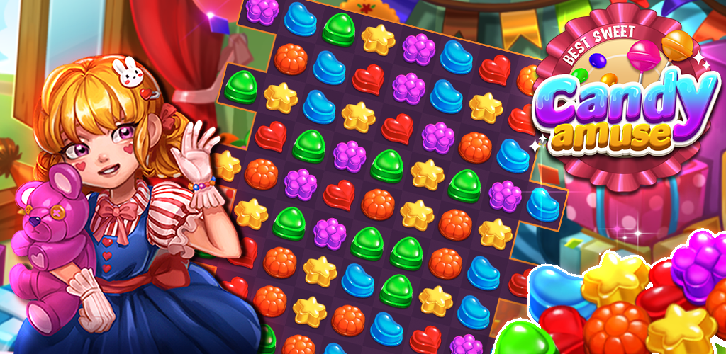 Banner of Candy Amuse: puzzle match-3 1.18.2