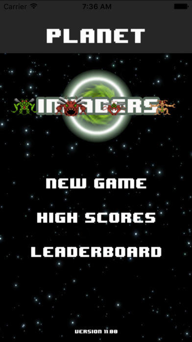 Planet Invaders - a fierce battle Game Screenshot