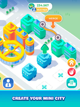 Mini City Merge Game Screenshot