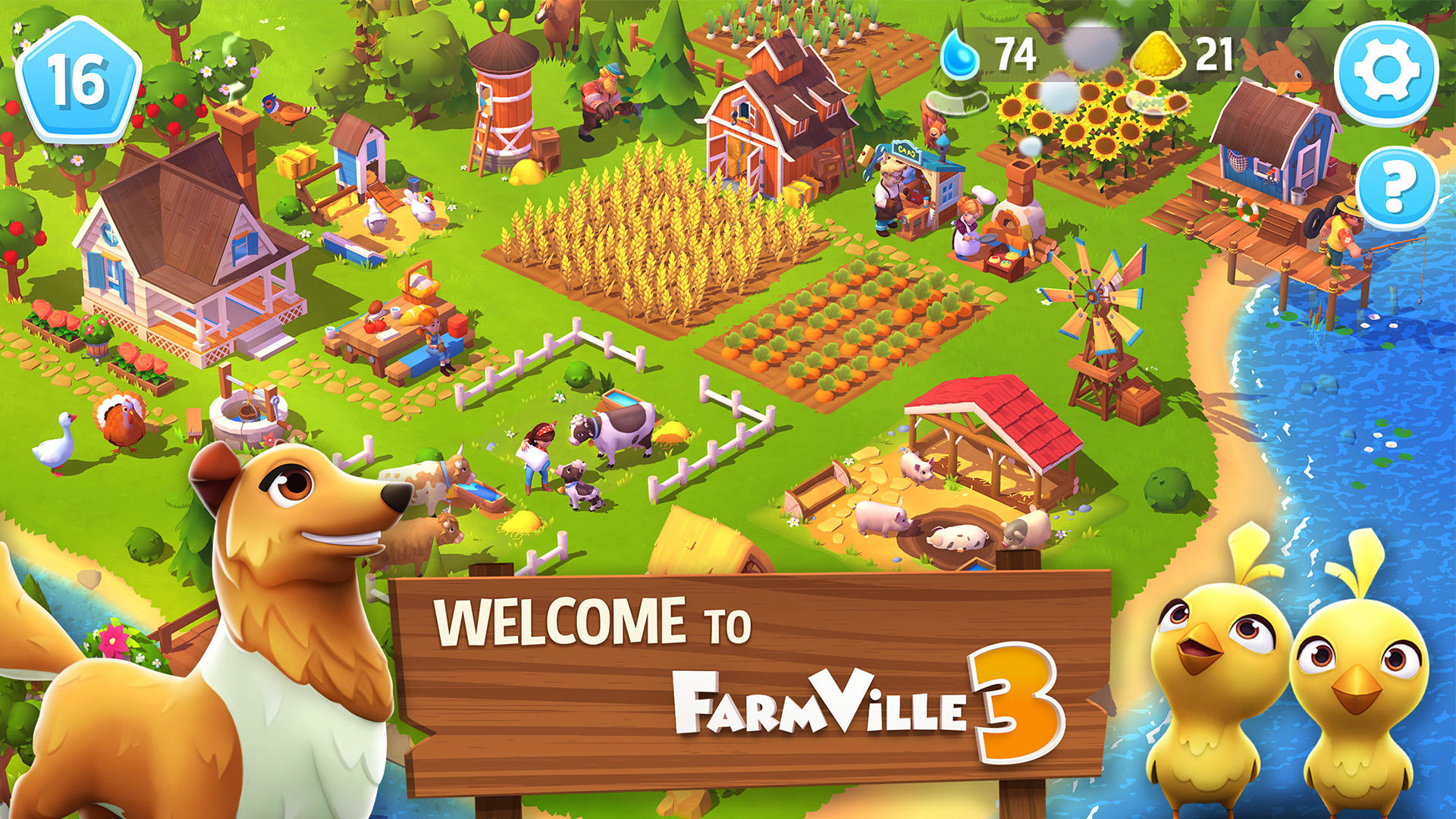 Jogo de Fazenda e Criar Animais Para Celular Fazenda Farm Android ios  Gameplay 