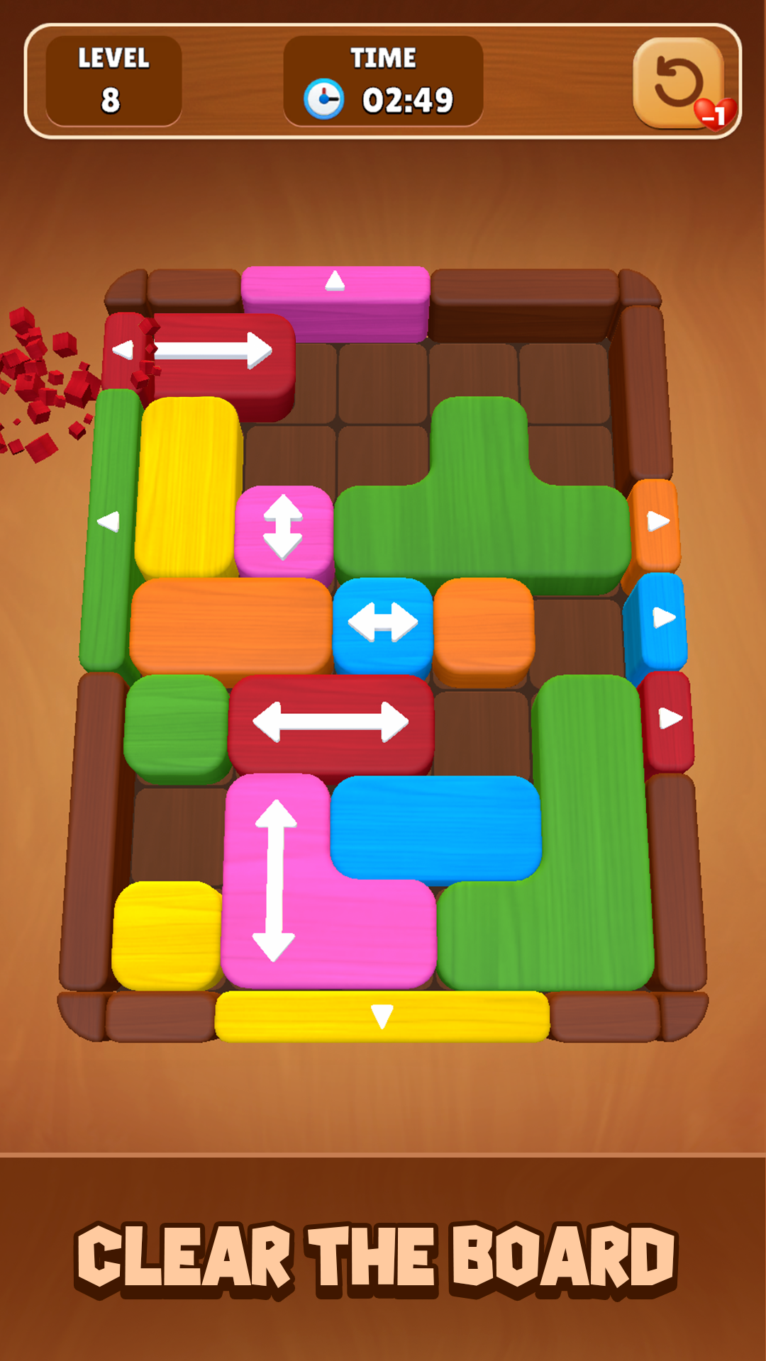 Wood Escape: Color Block Game Screenshot