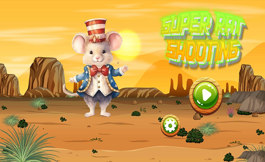 Super Rat Shooting Game Game Screenshot