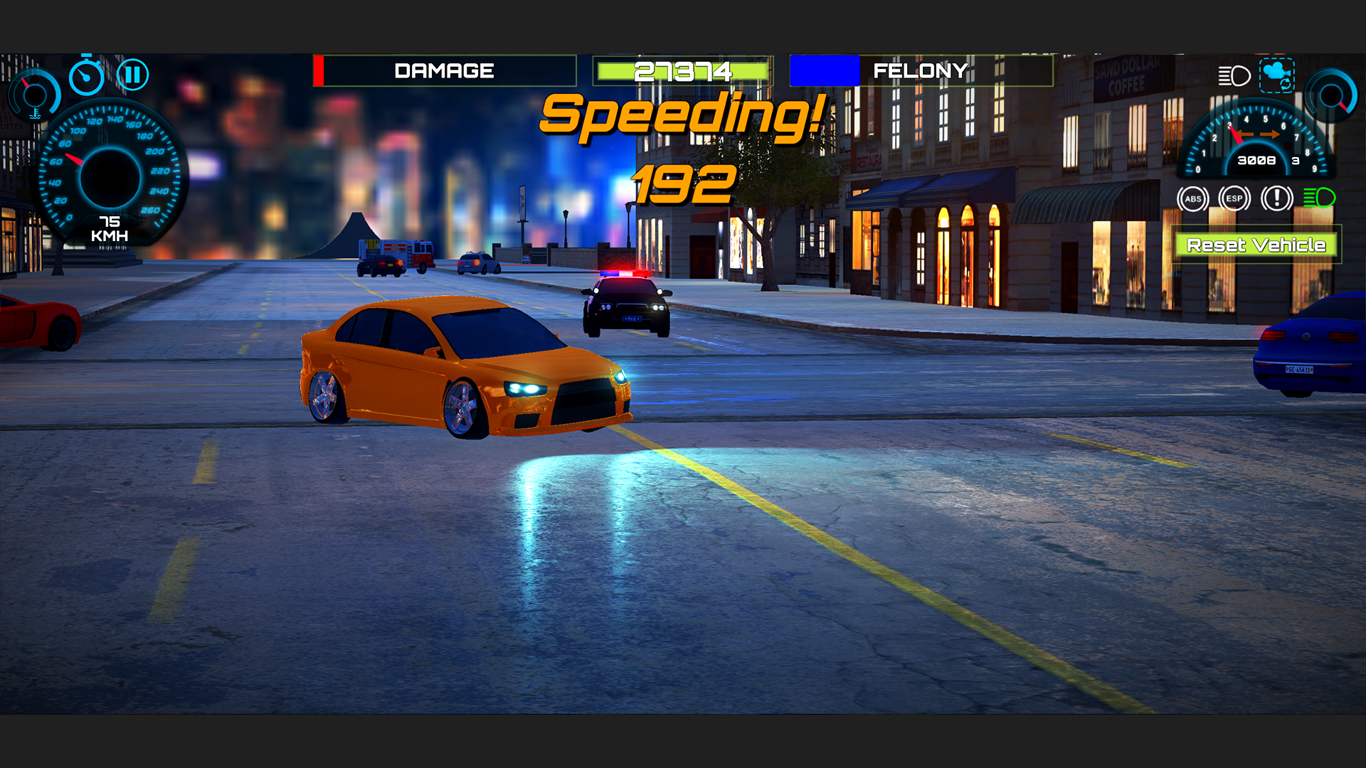 City Car Driving Urban Stunts Game Screenshot