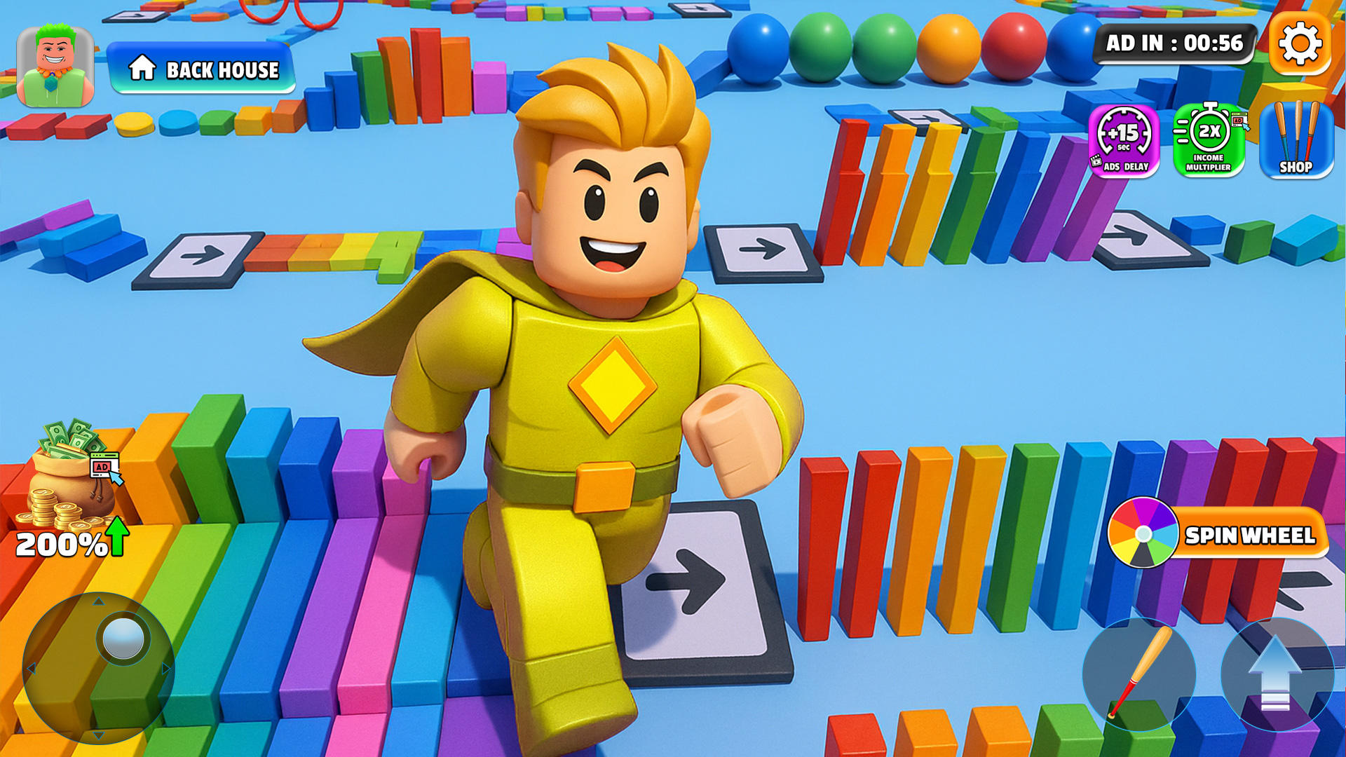 Superhero Obby Parkour Runner Game Screenshot