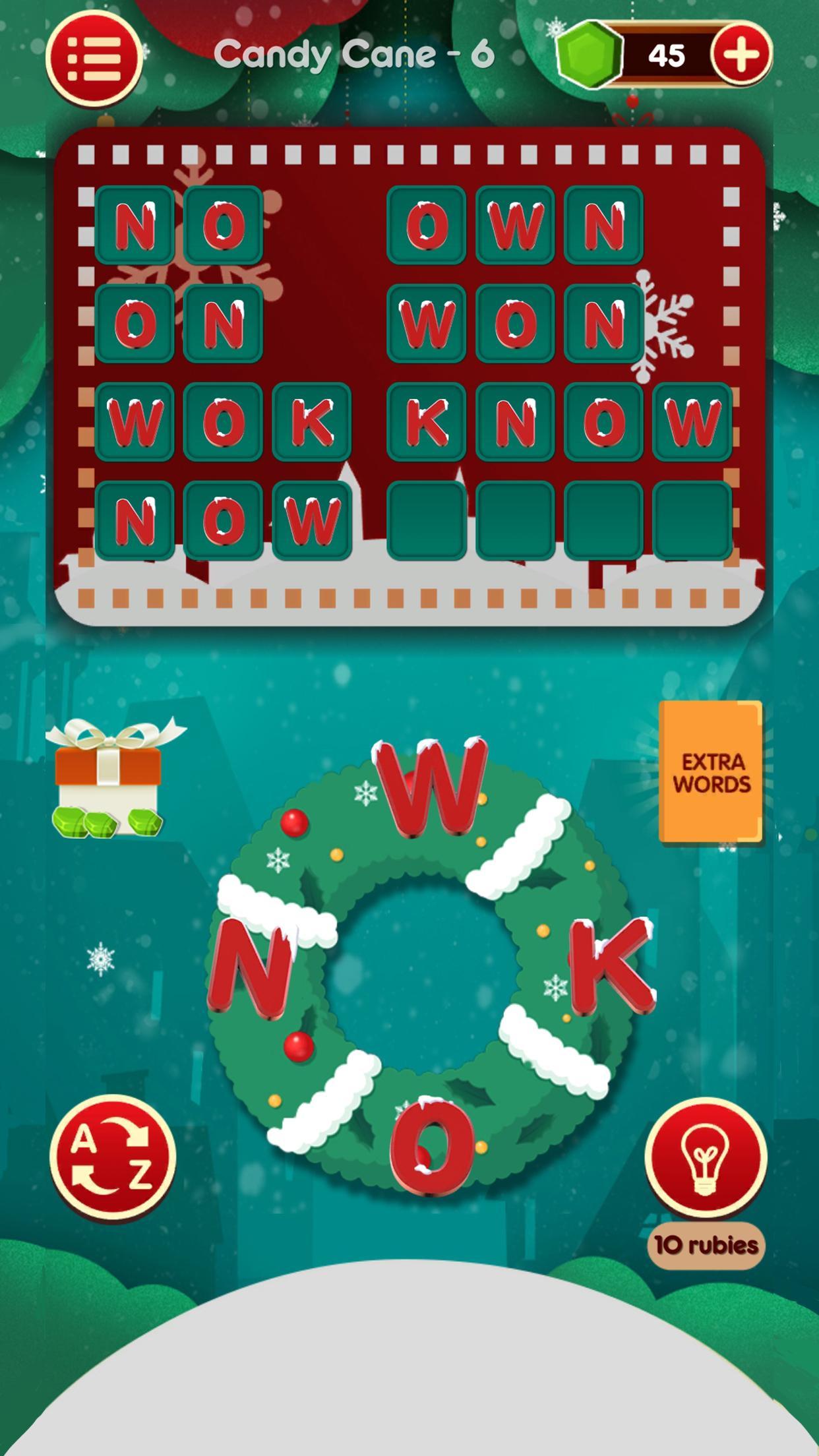 Christmas Scrabbler Game Screenshot