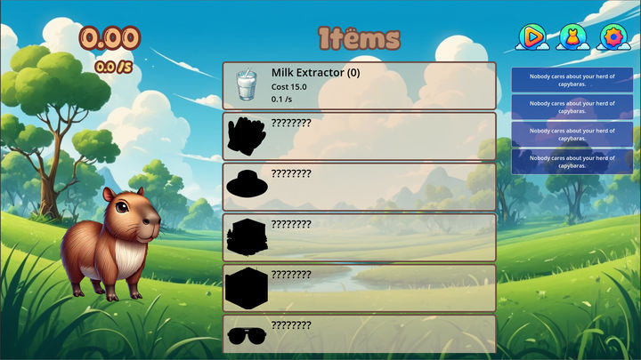 Capybara 遊戲截圖