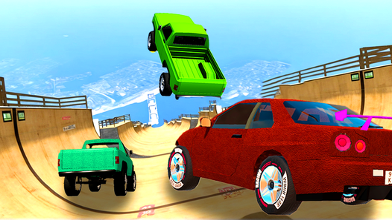 Slippery Slope Car Destruction ゲームのスクリーンショット