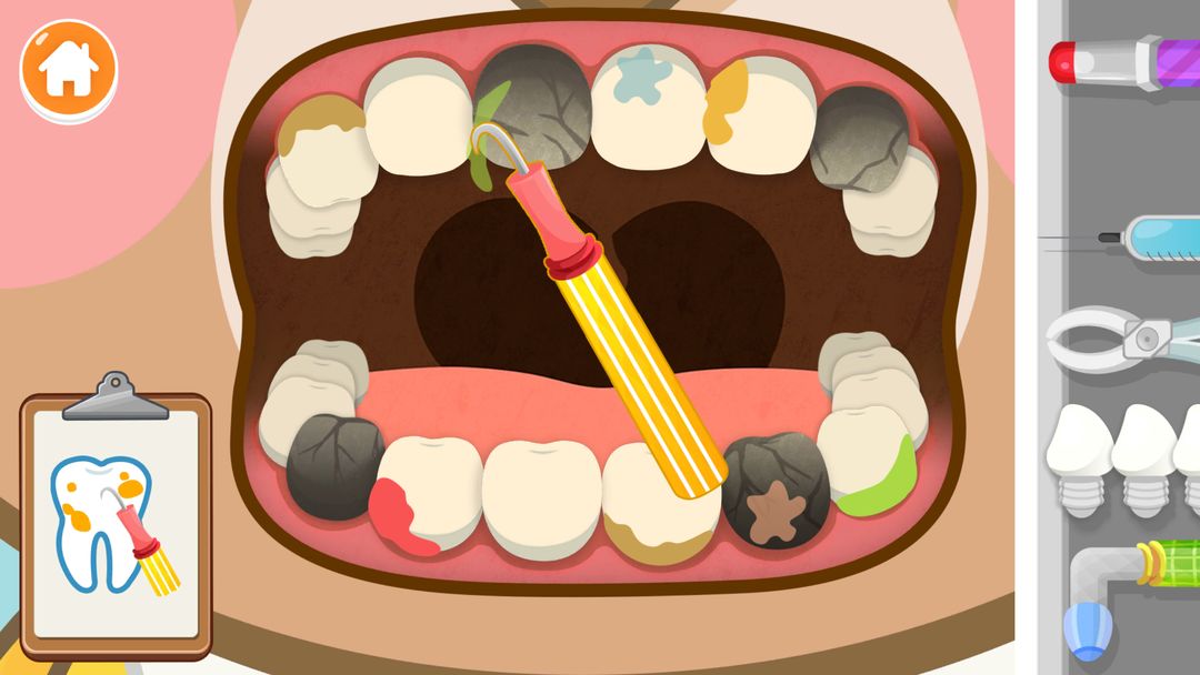 어린이 치과의사 - 치과놀이 병원게임 게임 스크린 샷