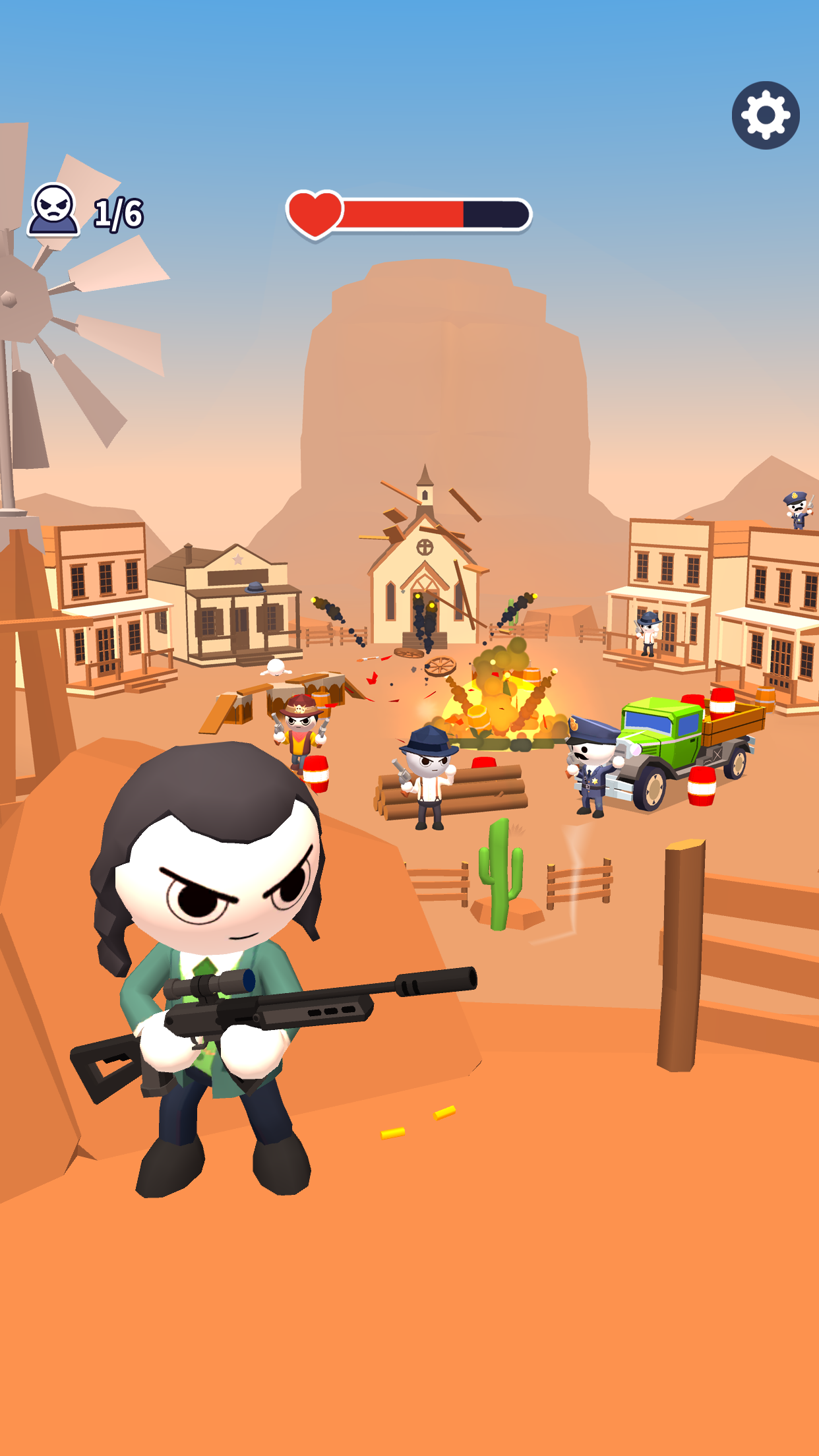 Mafia Sniper — Wars of Clans screenshot game
