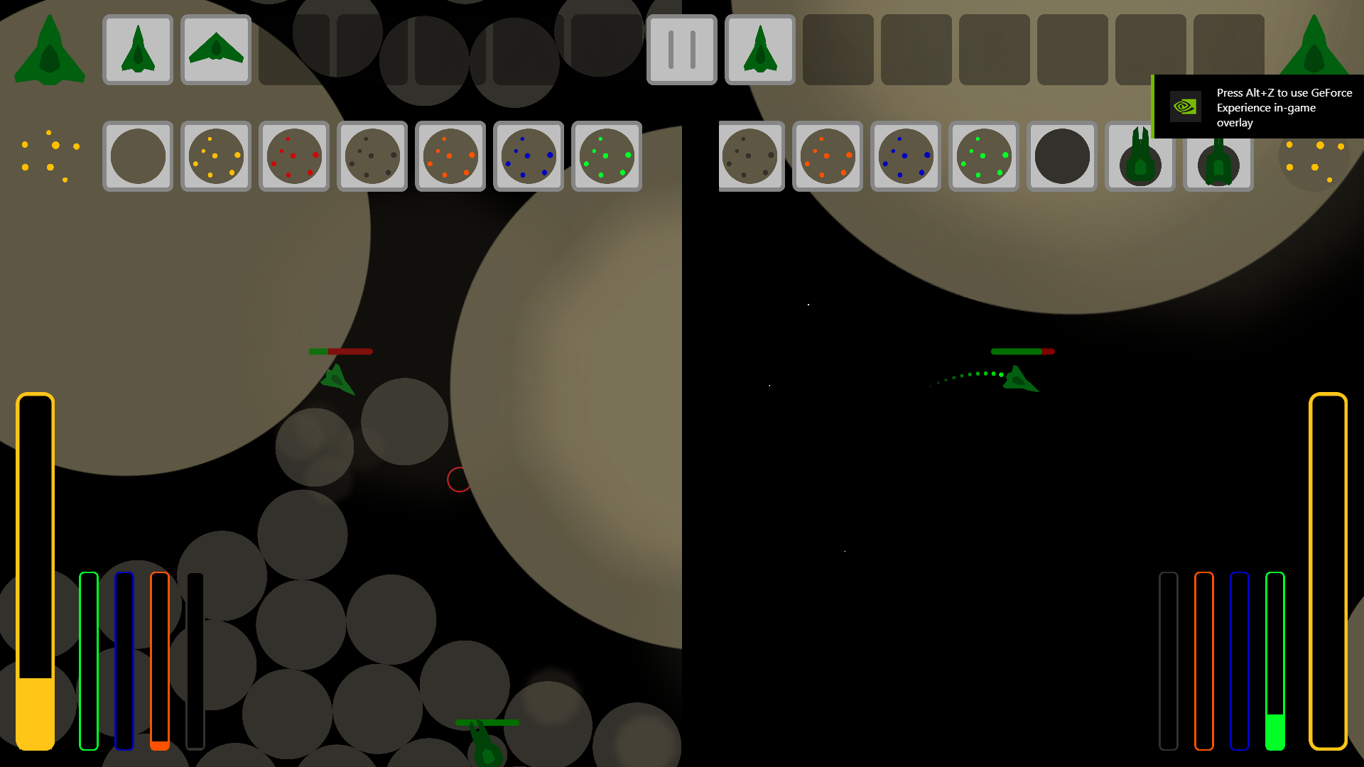 2 Player Space Battle ภาพหน้าจอเกม