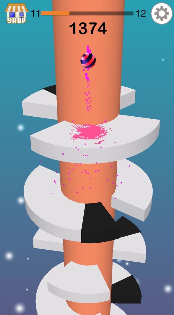 Screenshot of Jump Ball- Bounce On Tower Tile