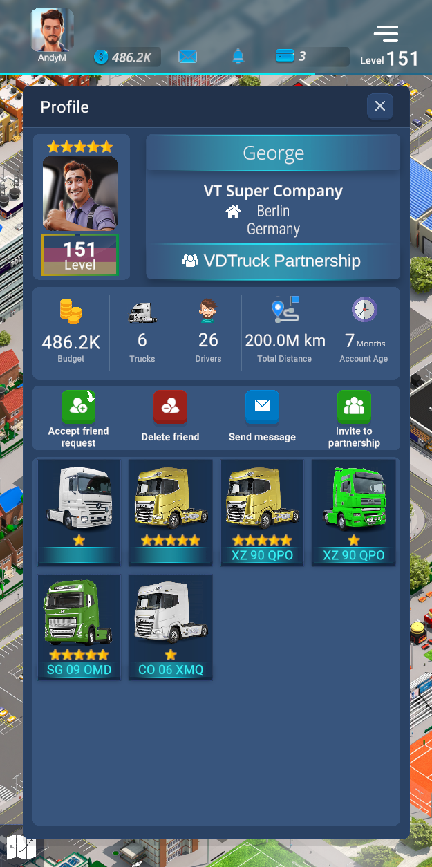 Virtual Truck Manager 3 Game Screenshot