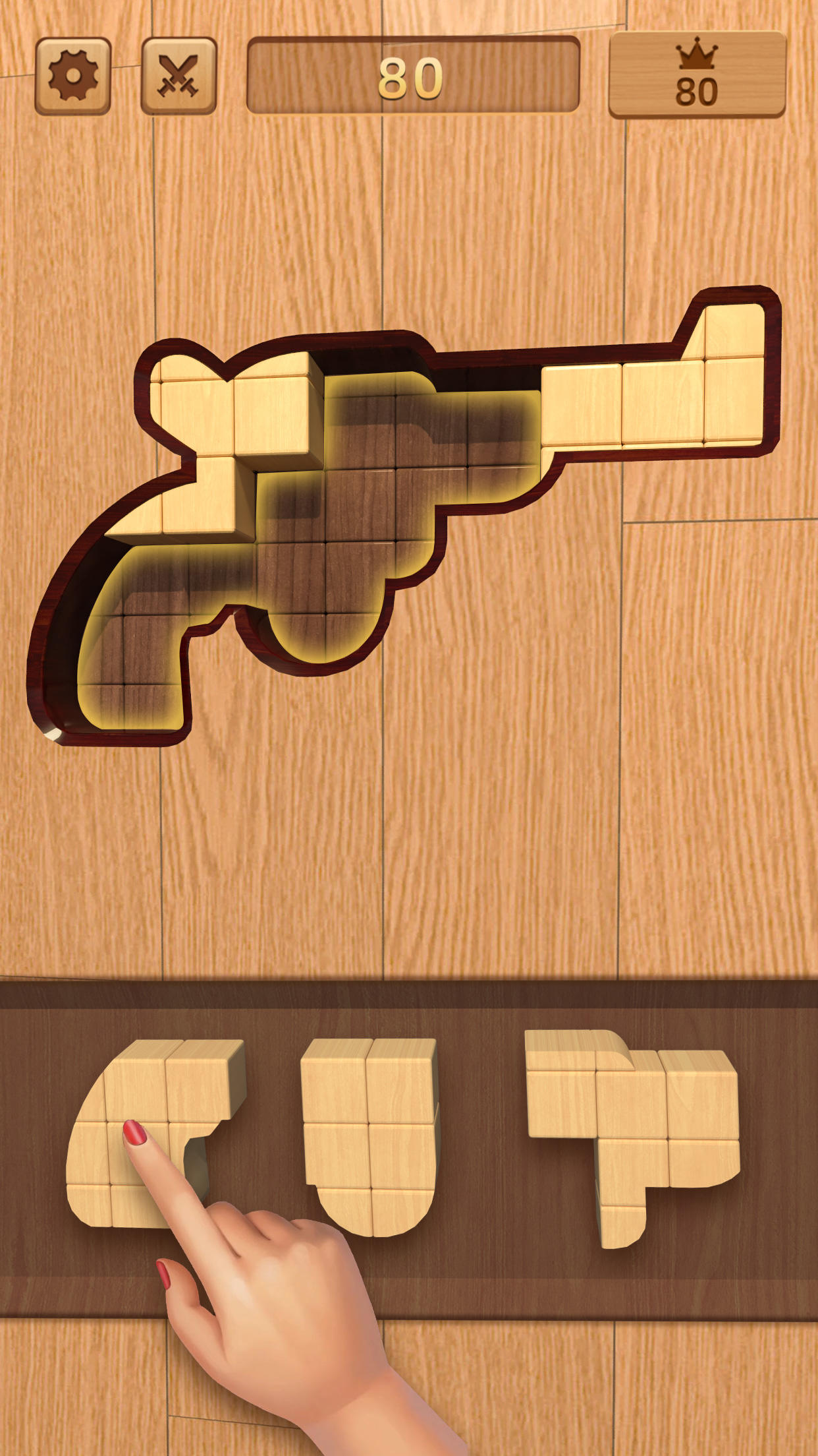 Screenshot 1 of BlockPuz: Woody Block Puzzle 4.831