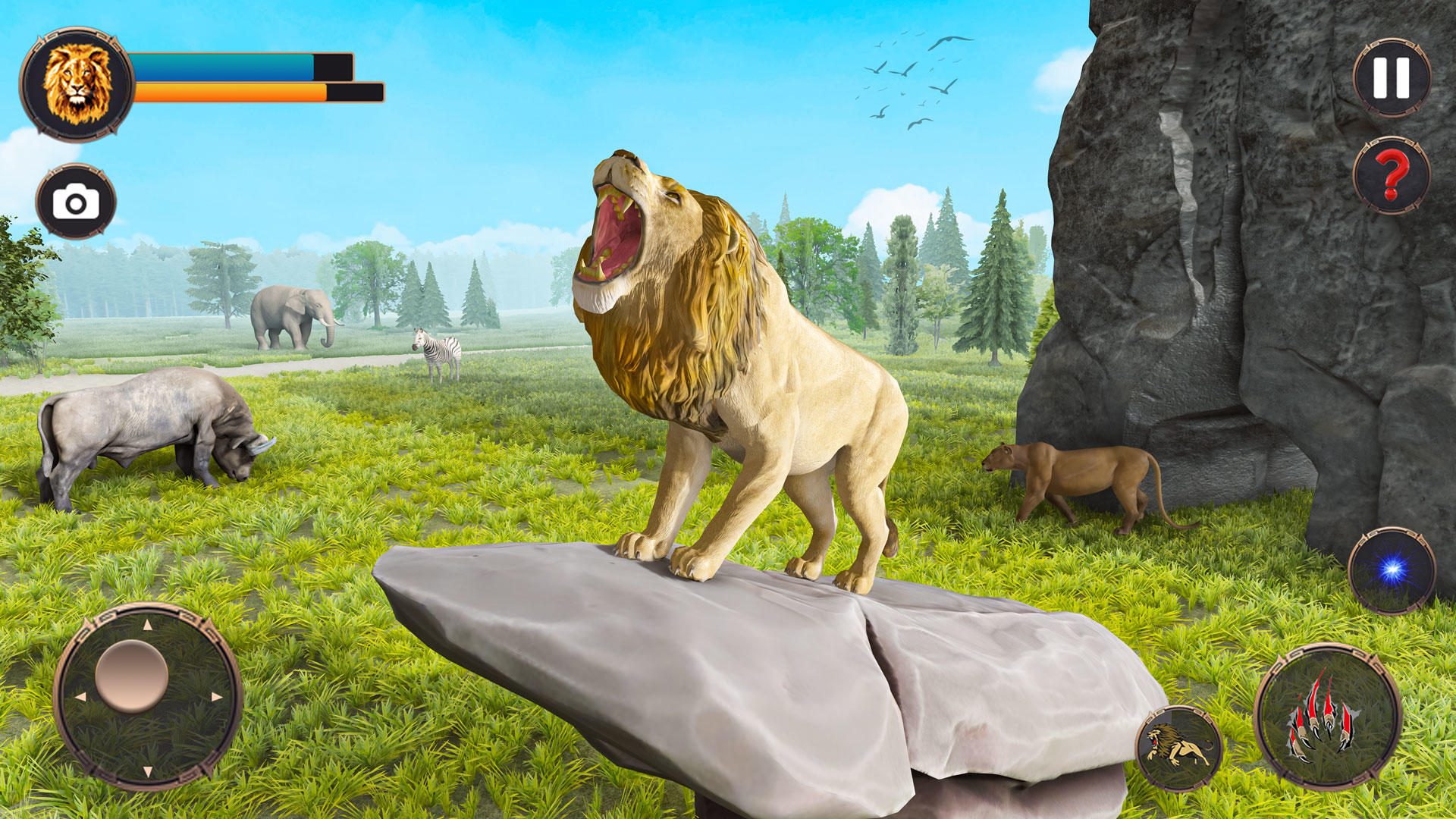 Lion Simulator 3D Tiger Games Game Screenshot