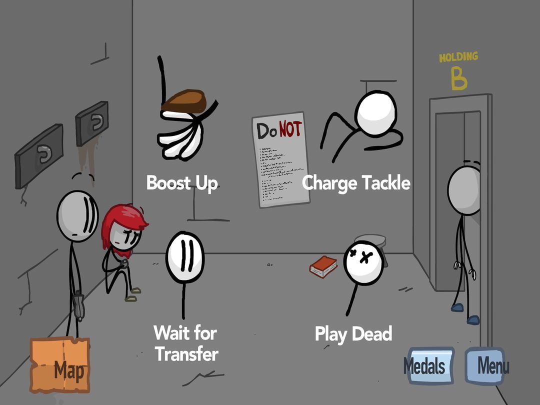 Stickman Fleeing the Complex :Think out of the box ภาพหน้าจอเกม