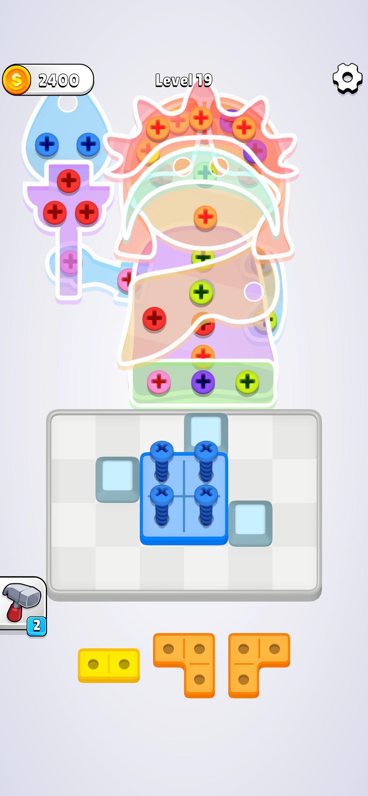 Screw Blocks Game Screenshot