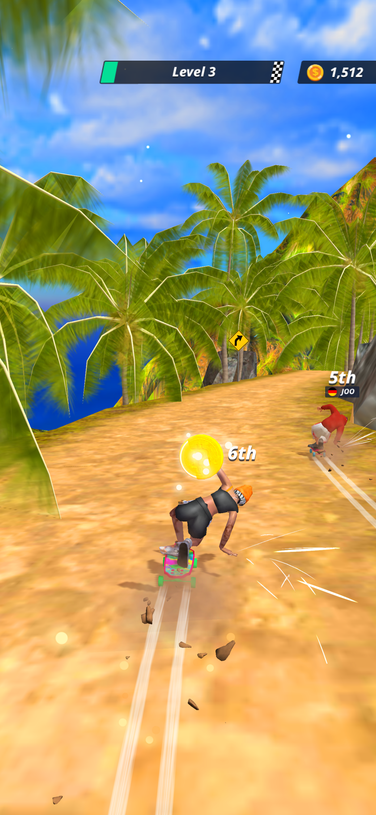 Downhill Racer Game Screenshot