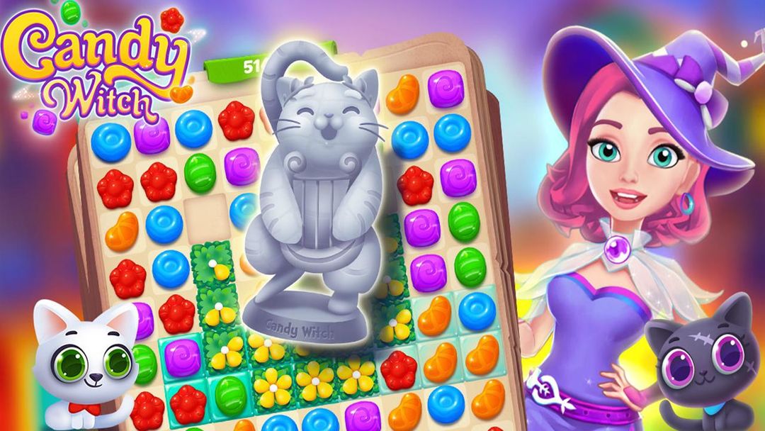 Screenshot of Candy Witch - Match 3 Puzzle