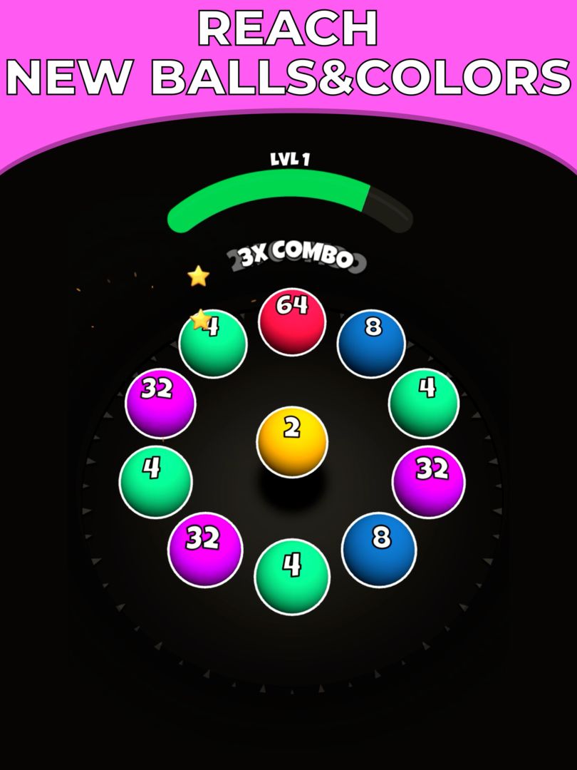 Roll Merge 3D - Number Puzzle screenshot game