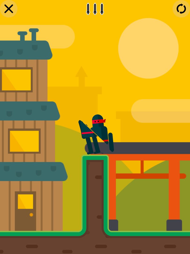 Screenshot of Mr Ninja - Slicey Puzzles