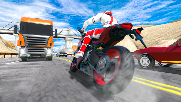 Скриншот игры Roadway Rider Bike Racing Game