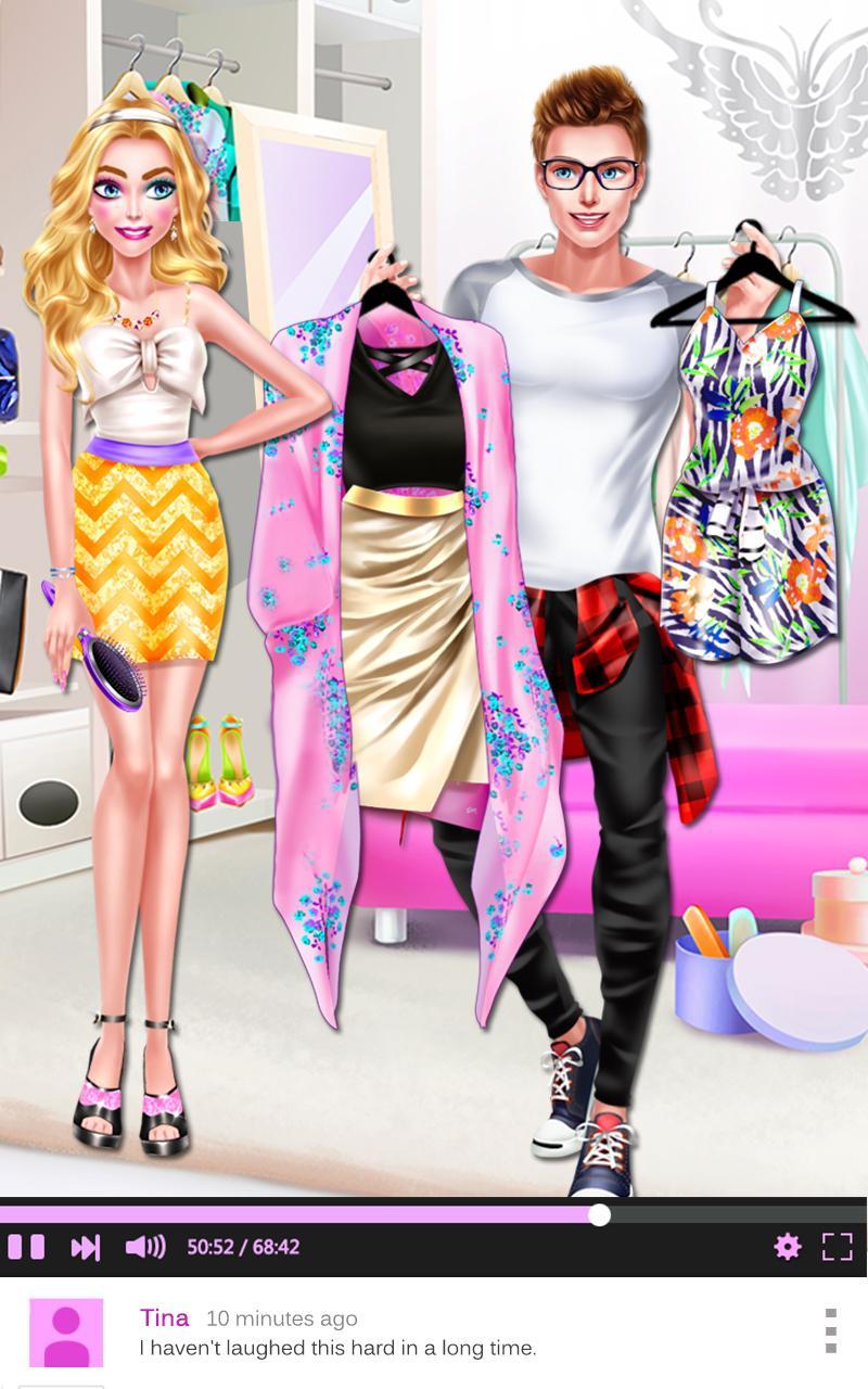 Скриншот игры Boyfriend Does My Makeup Salon