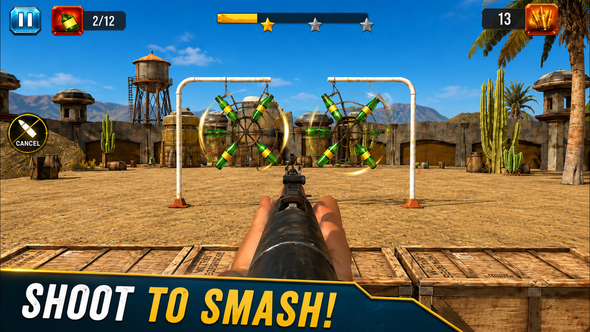 Bottle Shooter Expert 3D ภาพหน้าจอเกม