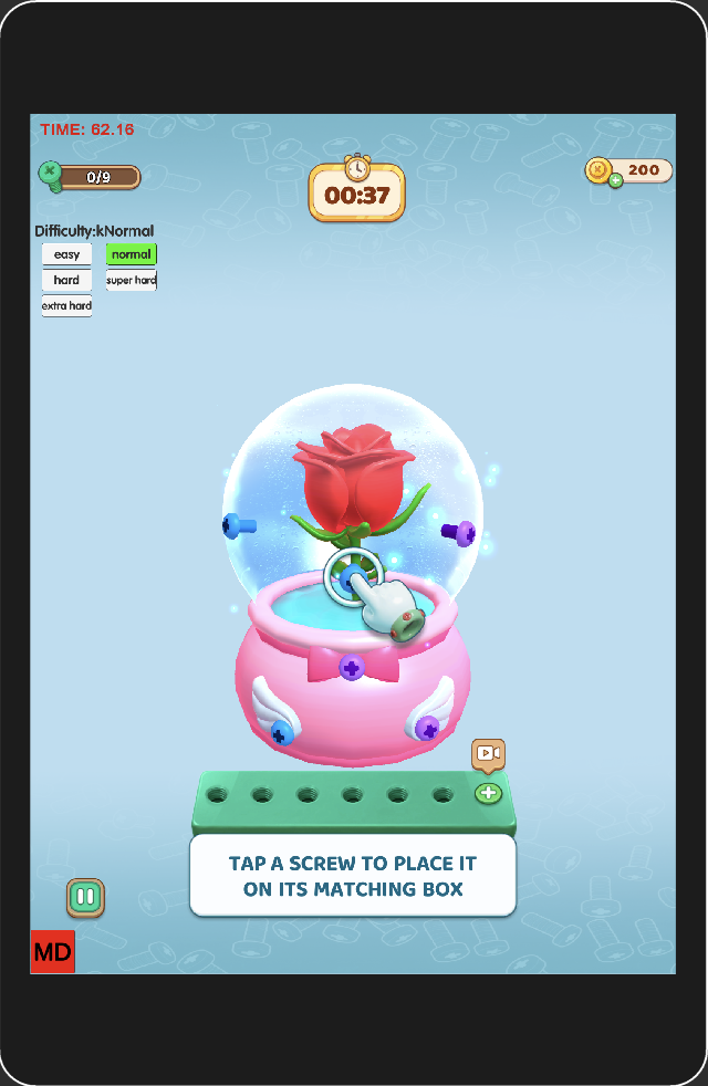 Triple Screw Match Game Screenshot