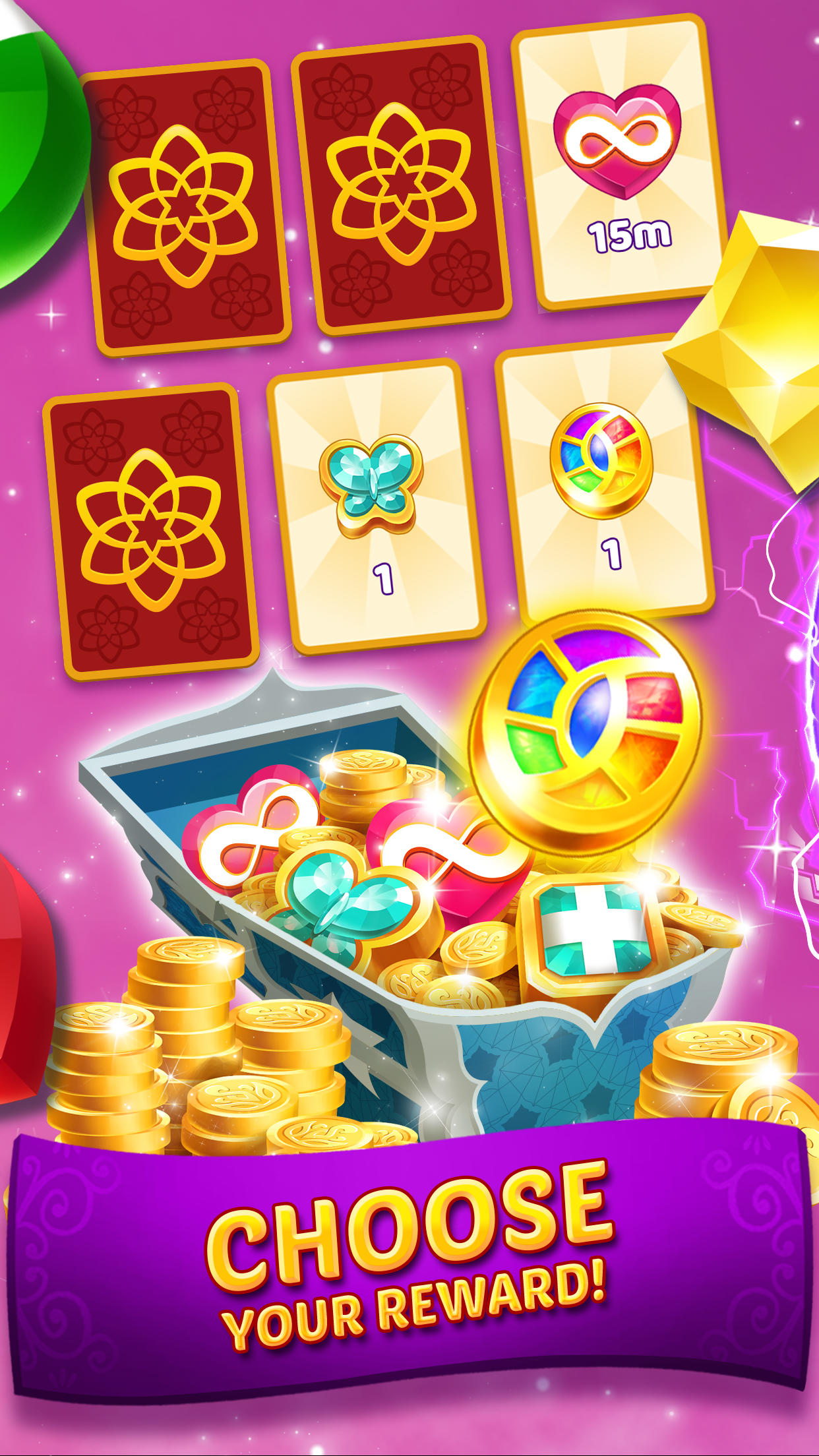 Genies & Gems - Match 3 Game Game Screenshot