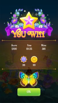 Solitaire Butterfly Game Screenshot