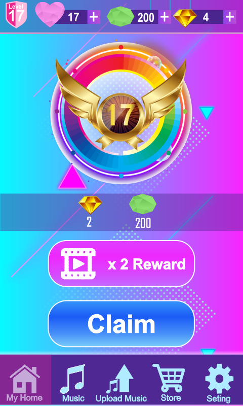 Stranger Things 4 Piano Tiles Game Screenshot