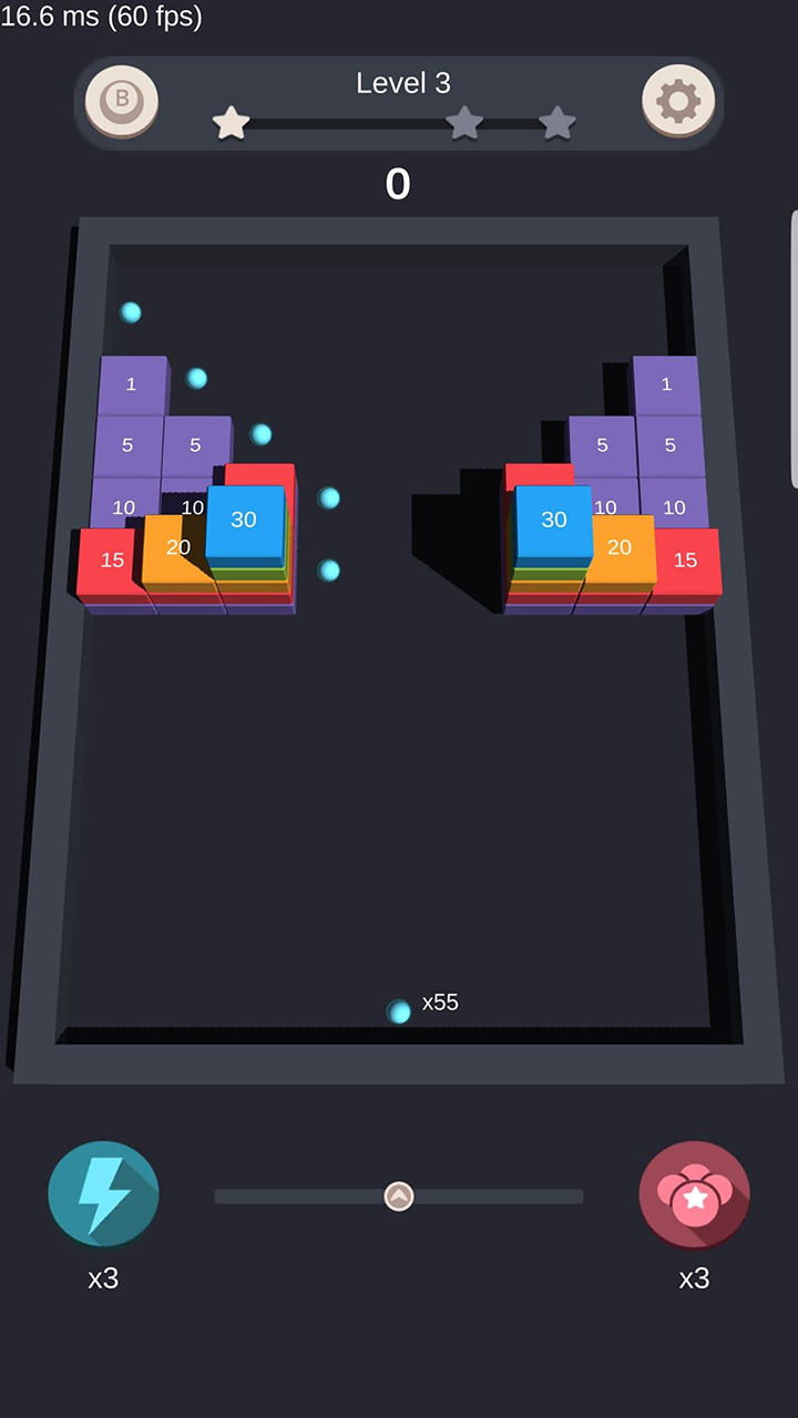 Screenshot 1 of Ball 3D - Bricks Ball Breaker-Puzzle 2.1.1
